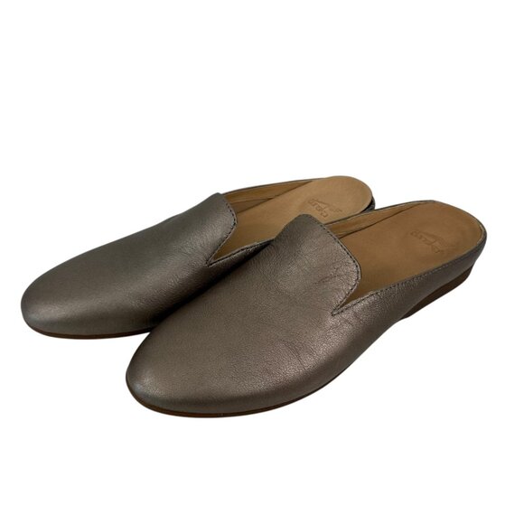 Dansko Women Slip-On Mules SZ 41 Brown Metallic Leather Comfortable Casual Shoes - Picture 9 of 15